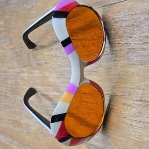 Multicolor Striped Sunglasses